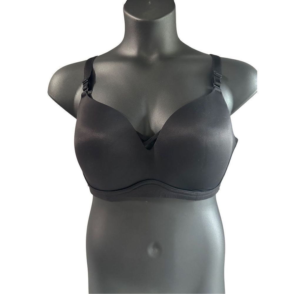 Torrid Women's Dream Wire-Free Mastectomy Bra Rich Black Size 40DDD